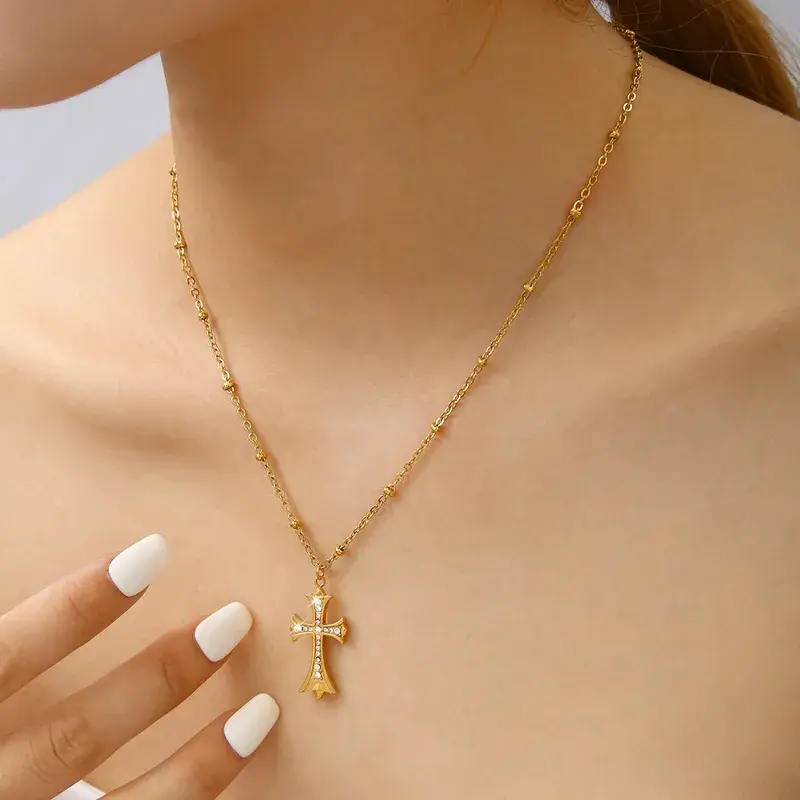 Golden Cross Pendent - FY0293